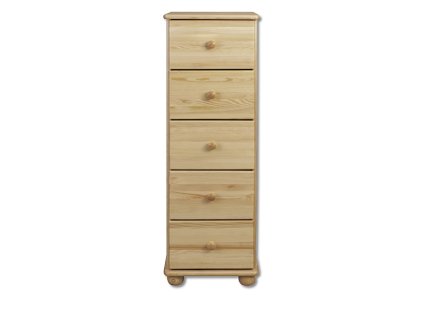 Komoda sosnowa KD116 (Barva sosna surowy nielakierowany, Šířka, Výška, Hloubka, Hmotnost 40, 122, 47, 37 kg)