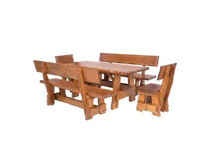 Stół BEN (MO268) (Barva świerk tik, Šířka, Výška, Hloubka, Hmotnost 180, 83, 80, 40 kg)