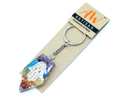 Orgonitová Klíčenka - Čakra - Hamsa