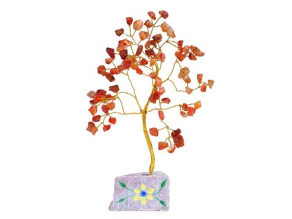 Stromek Štěstí - Karneol - 160 Kamínků