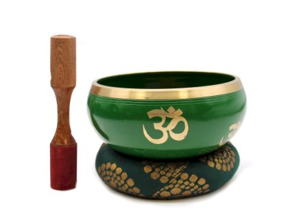 Velká Souprava Zpívajících Misek - Strom Života - Zelená 14cm