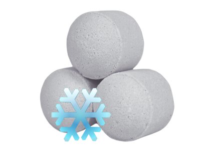 Šumivé Kuličky do Koupele 1.3Kg - Bílé Vánoce