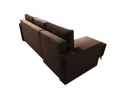 244285 3 rozkladaci sedaci souprava hneda leva bleky roh