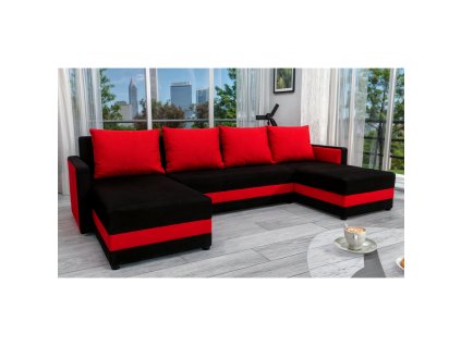 248326 univerzalni sedaci souprava cerna cervena paulita u