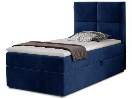 Rivia (Textilie Kronos 09, Barva Ciemny niebieski, Rozměr 90x200)