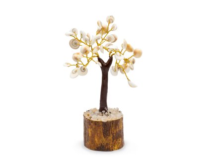 Střední Gomati Chakra Stromek Štěstí na Podstavci (45 kamenů)