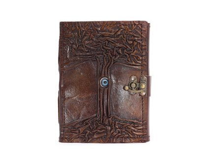 Černý Zápisník - Dekor Zlého Oka - 160 Stránek - 17x12.5cm