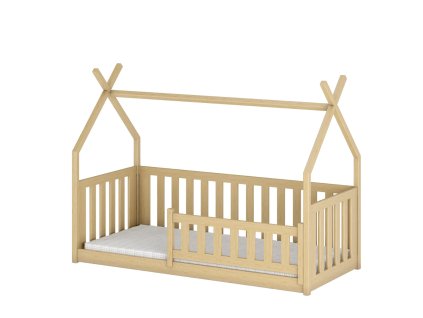 256285 bodzio 80x160 borovicova detska postel ohradka tipi