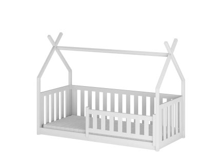 256288 bodzio 80x180 bila detska postel ohradka tipi