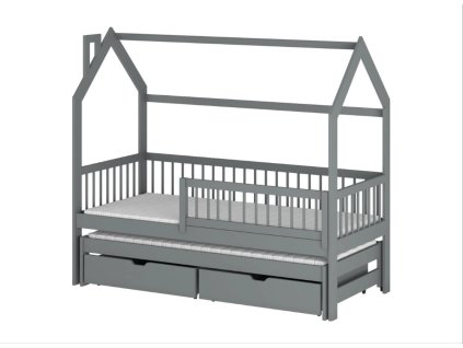 256648 papi 80x180 grafitova domeckova postel