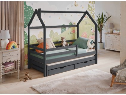 256717 disney 90x200 grafitova domeckova postel