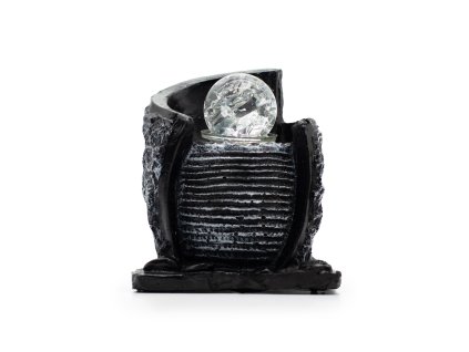 Stolní Fontána -15x13x20cm - Vodní Nádrž & Křišťálová Koulel