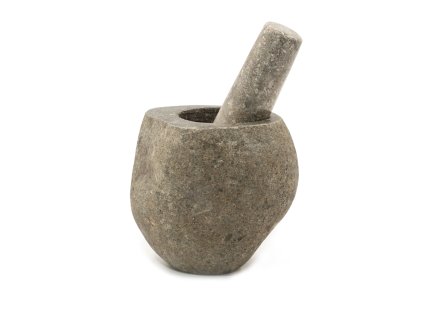 Hmoždíř z Přírodního Říčního Kamene - Střední (cca 12x8cm)