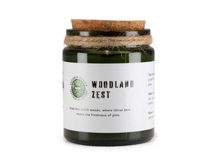 Sójová Svíčka s Dřevěným Knotem - Chuť Lesa