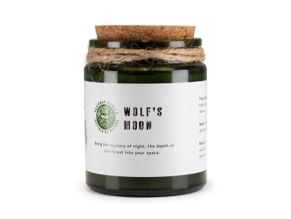 Sójová Svíčka s Dřevěným Knotem - Vlčí Měsíc