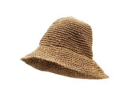 Slaměný Sluneční Klobouk - Naturální Kávový