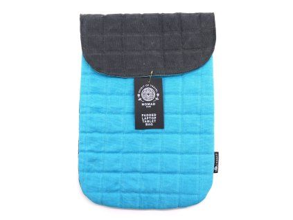 Polstrované pouzdro na notebook - tyrkysové - 14oz