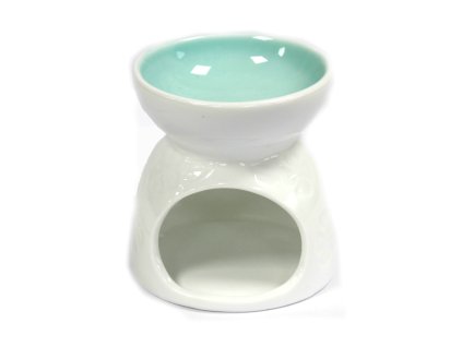 Klasická Bílá Aroma Lampa - Květinový Vzor