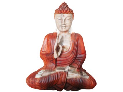 Ručně Vyřezávaná Socha Buddhy - Učící Přenos- 30cm