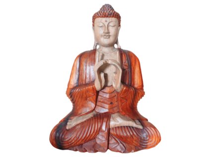 Ručně Vyřezávaná Socha Buddhy - Dvě Ruce - 60cm
