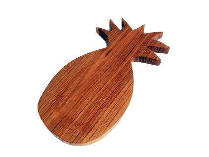 Teakové Prkénko ve Tvaru Ananasu