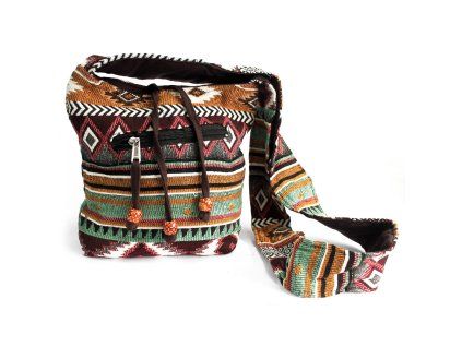 Etno Taška přes Rameno - Čokoládová
