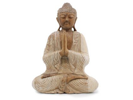 Ručně Vyřezávaná Socha Buddhy - Vítejte - 40cm