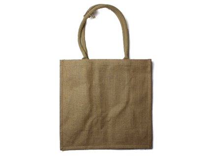 Velká Nákupní Jutová Taška s Úchytem na Lahve