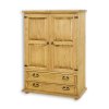Komoda sosnowa KD704 (Barva sosna biała patyna, Šířka, Výška, Hloubka, Hmotnost 100, 140, 50, 65 kg)