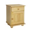 Szafka nocna sosnowa SN101 (Barva sosna olcha, Šířka, Výška, Hloubka, Hmotnost 42, 55, 35, 11 kg)