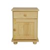 Szafka nocna sosnowa SN101 (Barva sosna olcha, Šířka, Výška, Hloubka, Hmotnost 42, 55, 35, 11 kg)