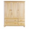 Komoda sosnowa KD166 (Barva sosna olcha, Šířka, Výška, Hloubka, Hmotnost 125, 125, 42, 62 kg)