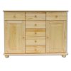 Komoda sosnowa KD153 (Barva sosna dąb, Šířka, Výška, Hloubka, Hmotnost 125, 92, 42, 52 kg)