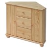 Komoda sosnowa KD133 (Barva sosna dąb, Šířka, Výška, Hloubka, Hmotnost 90, 78, 74/60, 36 kg)