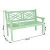 240934 2 drevena zahradni lavicka neo mint 124 cm fabla