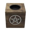 Velká Čtvercová Aroma Lampa z Mangového Dřeva - Pentagon
