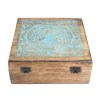 Extra Velká Krabička z Mangového Dřeva - Buddha Bodi Strom