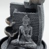 Stolní Fontána - 19x19x28cm - Buddha, Kaskáda Lotosového Květu