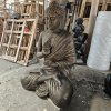 Velký Antický Zlatý Buddha Střední - Meditace na Stupě - 1.5m