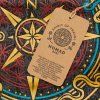 Nomad Sari Stonewash Bavlněné Tričko - Kompas Života - Tmavě Šedá - Velikost L
