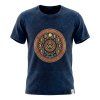 Nomad Sari Stonewash Bavlněné Tričko - Stay Wild Moon Child - Modré - Velikost L
