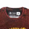 Nomad Sari Stonewash Bavlněné Tričko - Dračí Mandala - Bordó - Velikost L
