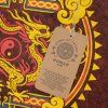 Nomad Sari Stonewash Bavlněné Tričko - Dračí Mandala - Bordó - XL