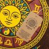 Nomad Sari Stonewash Bavlňené Tričko - Slunce a Zodiak - Hnědá - XL
