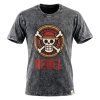 Nomad Sari Stonewashed Bavlněné Tričko - Rebel - Tmavě Šedá - Velké