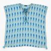 Nomad Sari v Med Collection - Kaftan - Tyrkysová a modrá, výrazný rybí tisk