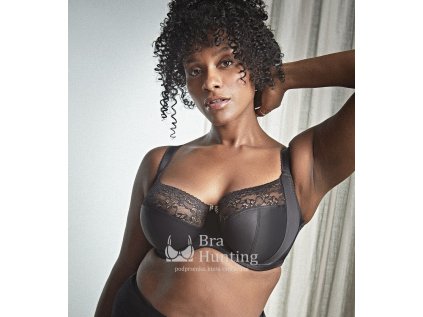 Panache Sabrina High Apex Balconnet Underwire Bra (10631)- Black