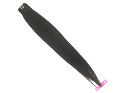 Umělé vlasy Clip in sada 9ks Černo hnědá 2