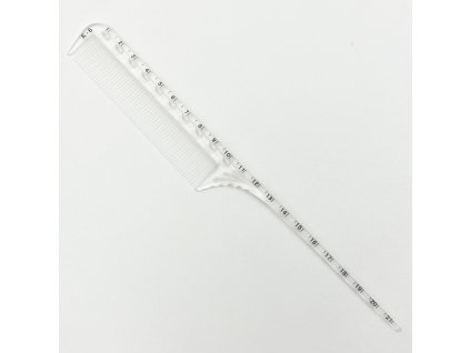 Hřeben plastový s hrotem a ryskou