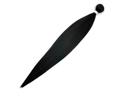 Umělé vlasy na třásni rovné 75cm 200gr 1B